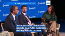 Serbia, Vučić nega di avere stretti legami con Vladimir Putin