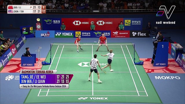 Tang Jie & Ee Wei bangga dapat muncul sebagai Juara Terbuka Korea Selatan