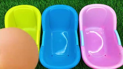Satisfying Video l Mixing Candy in 3 Rainbow BathTubs & Magic Skittles & Slime Cutting ASMR (1)