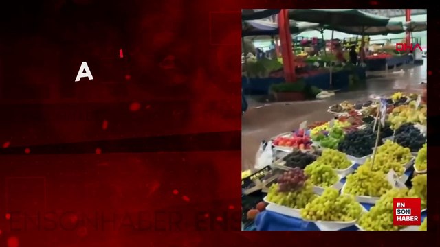 Ankara'da etkili olan sağanak yağış nedeniyle yollar göle döndü