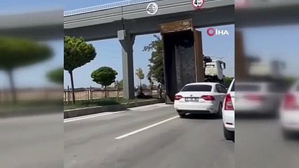 Van'da damperi açılan kamyon trafiği birbirine kattı!