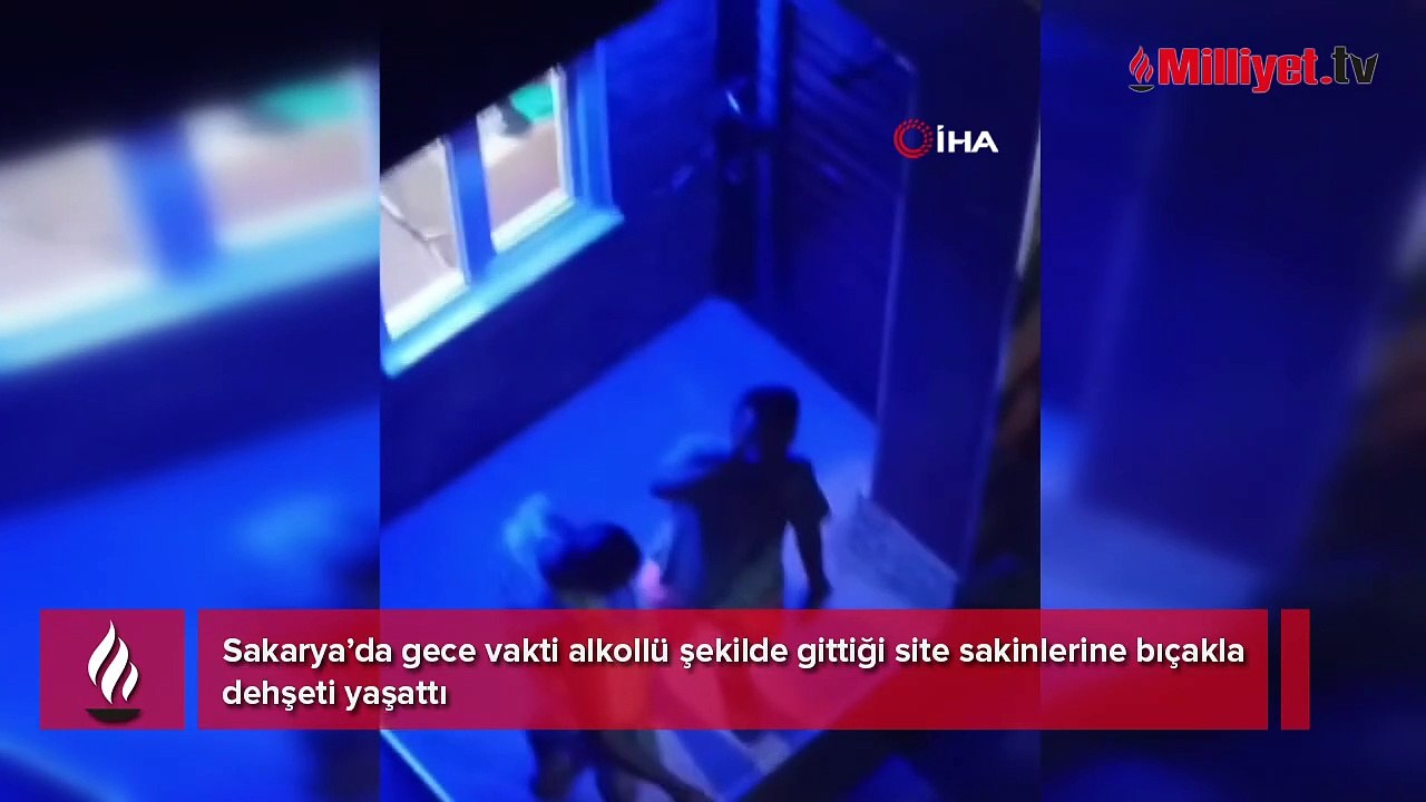 Karasu'da sitede kabus dolu gece! Elinde bıçakla girdi, dehşet saçtı