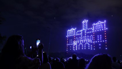 Los drones iluminan el cielo de Valladolid