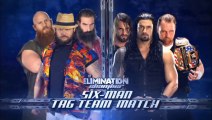 WWE Elimination Chamber 2014 - The Shield vs The Wyatt Family (6-man Tag Team Match)