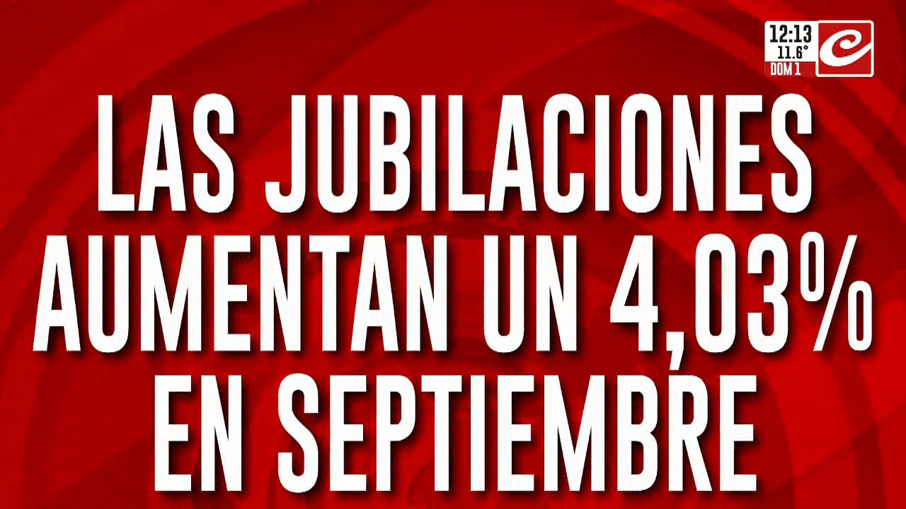 Las jubilaciones aumentan un 4,03% en septiembre ¿Cómo queda el haber ...
