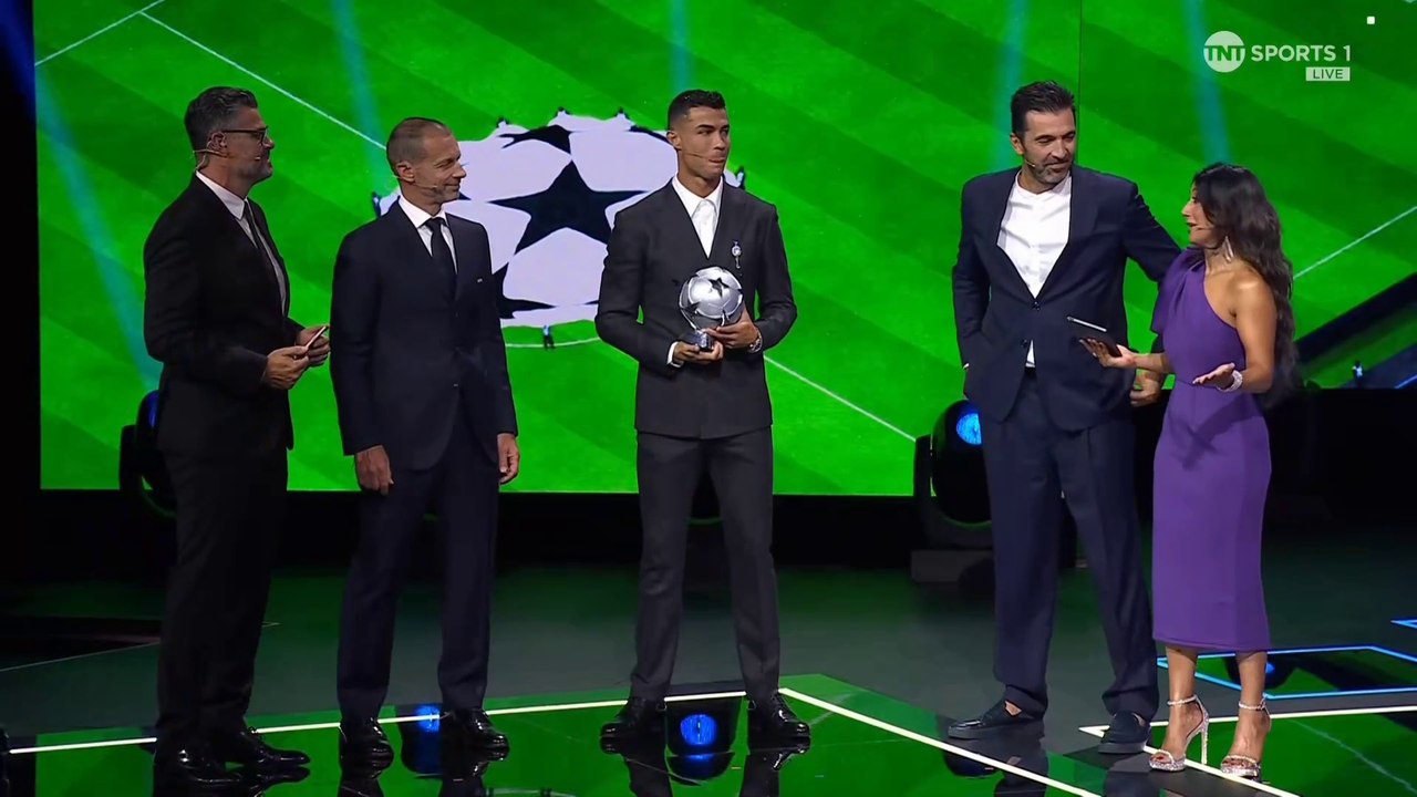 Cristiano Ronaldo Champions League Awards Ceremony ✅