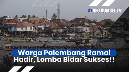Warga Palembang Ramai Hadir, Acara Puncak Lomba Bidar Sukses!