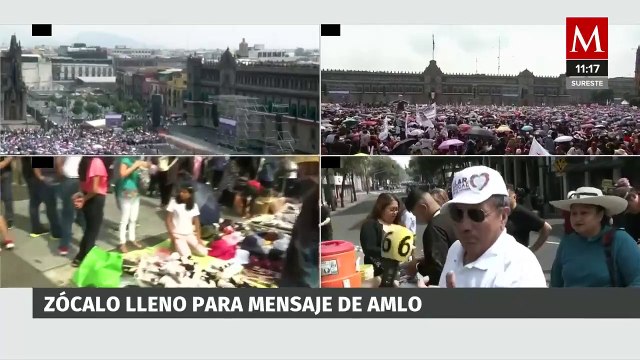 Es un honor : Con lágrimas, seguidores de AMLO llegan al Zócalo para su último informe