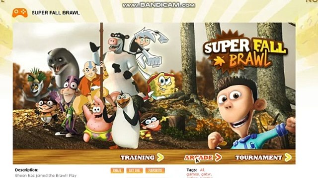 Super Fall Brawl - Danny Phantom Vs. SpongeBob