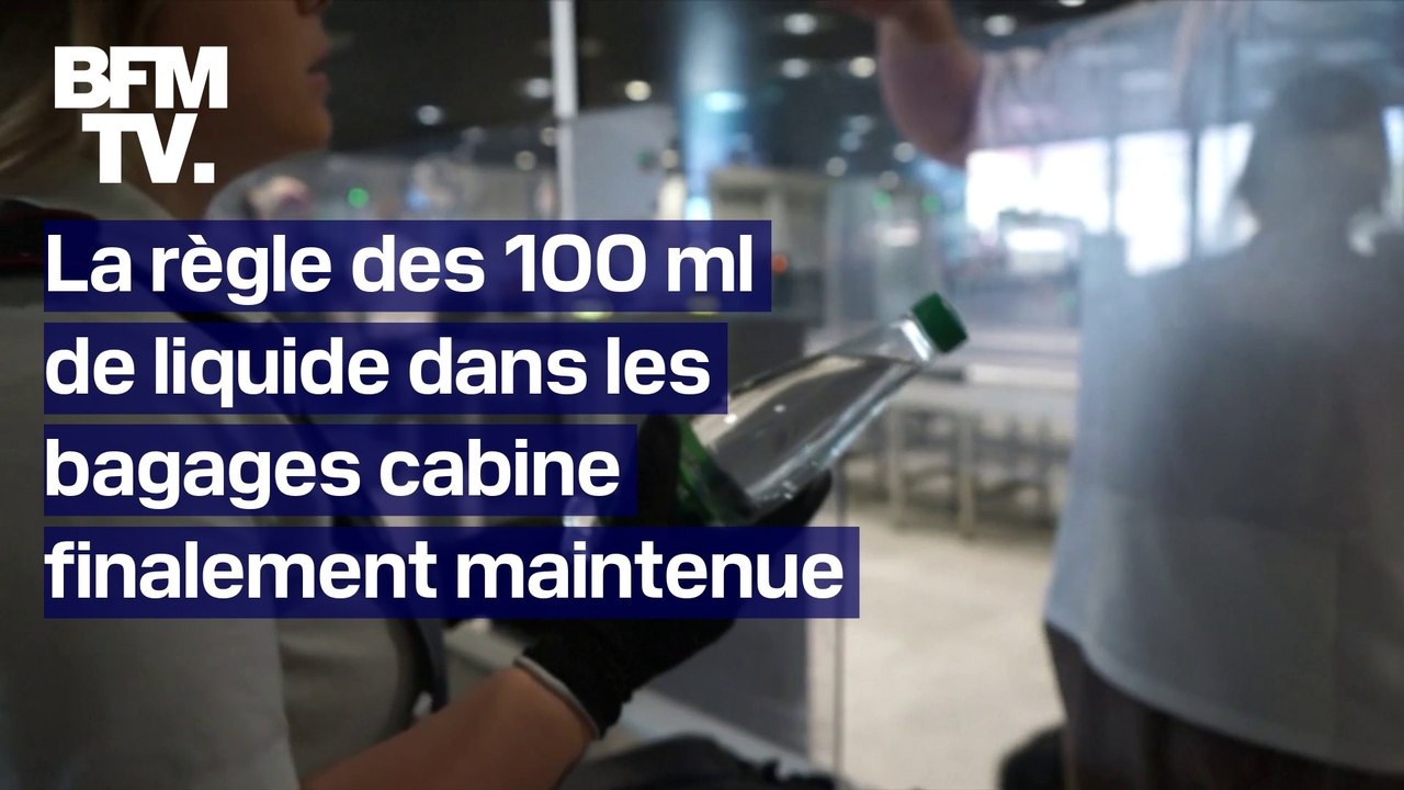 Aéroport: la règle des 100ml de liquide dans les bagages cabine finalement maintenue