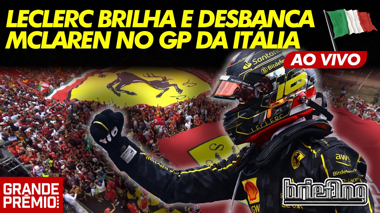 McLAREN ENTREGA E LECLERC VENCE NA ITÁLIA. PIASTRI 2º, NORRIS 3º, VERSTAPPEN 6º | Briefing