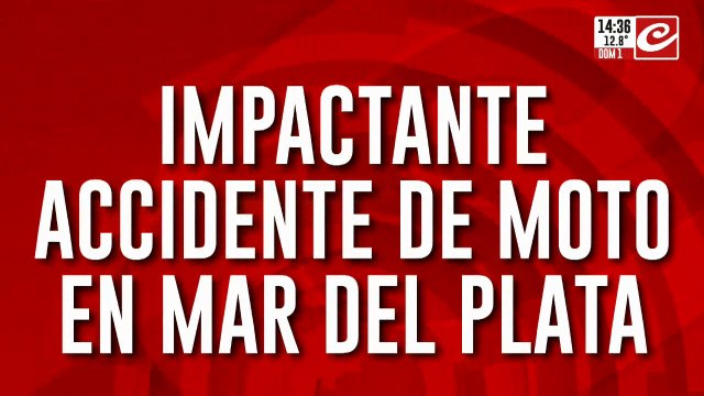Impactante accidente de moto en Mar del Plata: 3 pilotos terminaron heridos