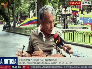 Caraqueños condenan los ataques para desestabilizar el país por parte de la extrema derecha