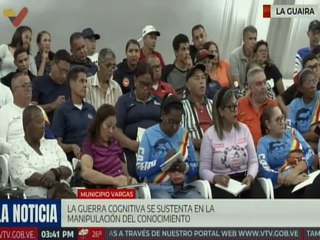 La Guaira | Ciudadanos participan en el conversatorio sobre la guerra cognitiva contra Venezuela