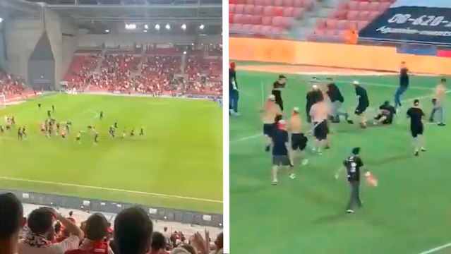 Futbol de Israel: Aficionados del Hapoel Be'er Sheva se van a los golpes contra los del Bnei Sakhnin por darle la espalda al himno nacional