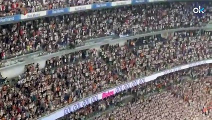 Así celebró el Bernabéu los dos primeros goles de Mbappé en casa