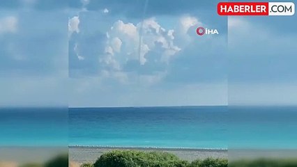 Alanya'da denizde hortum kamerada