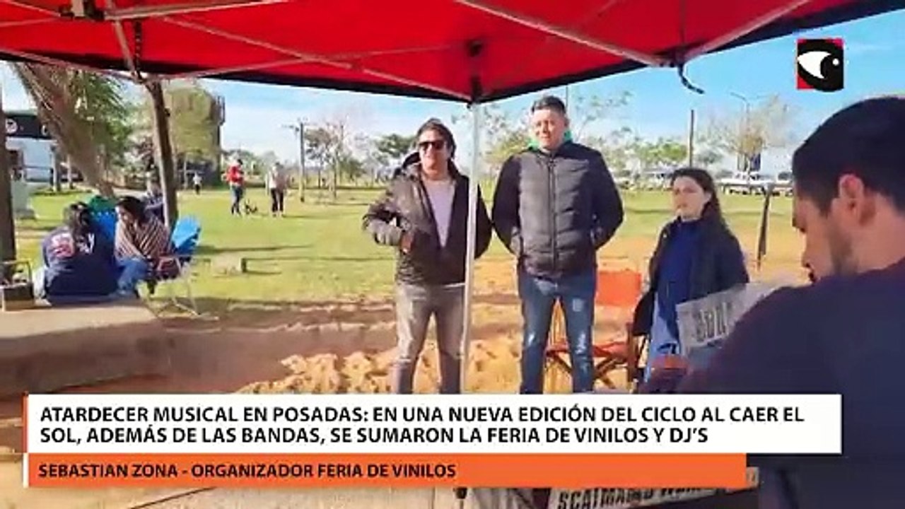 Atardecer musical en Posadas en una nueva edición del ciclo Al Caer el Sol, además de las bandas, se sumaron la Feria de Vinilos y Dj’s reconocidos de Misiones