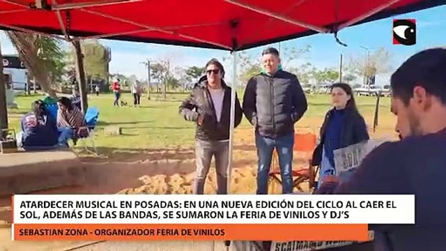 Atardecer musical en Posadas en una nueva edición del ciclo Al Caer el Sol, además de las bandas, se sumaron la Feria de Vinilos y Dj’s reconocidos de Misiones