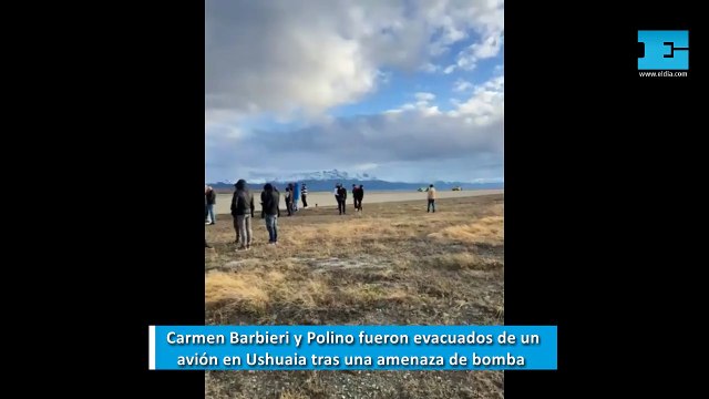 Ushuaia: un vuelo de Aerolíneas Argentinas, con Carmen Barbieri y Polino, fue evacuado tras una amenaza de bomba
