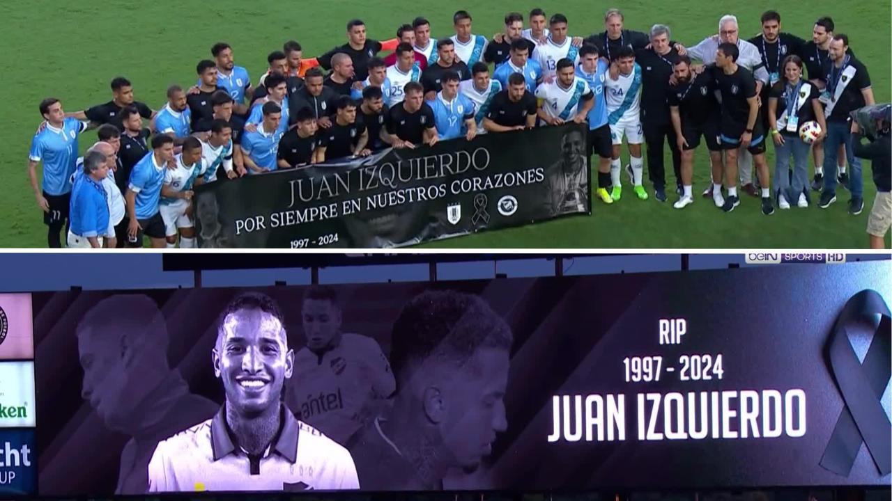 This was the tribute and moment of silence held by Uruguay and Guatemala