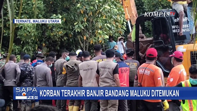 Setelah 8 Hari Pencarian, Korban Terakhir Banjir Bandang di Kelurahan Rua Ternate Ditemukan