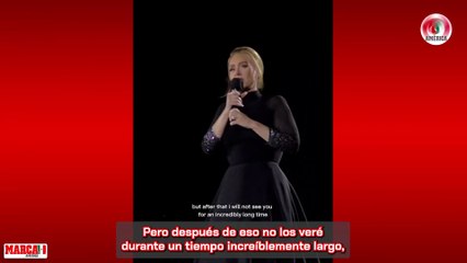 Adele anuncia pausa en su carrera desde el escenario: "llevo 7 años construyendo una vida y ahora quiero vivirla"