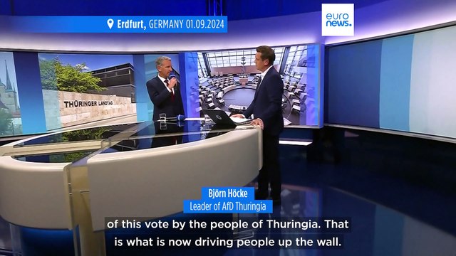 Björn Höcke calls strong polling for far-right AfD in Thuringia a 'historic victory'