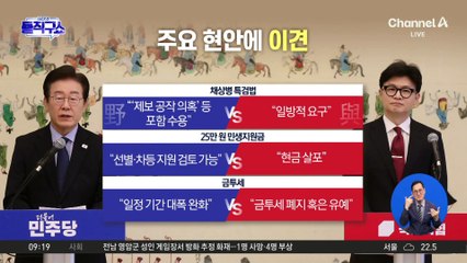 韓-李 회담 공동 발표문…채상병 특검·25만원법은 이견 못 좁혀