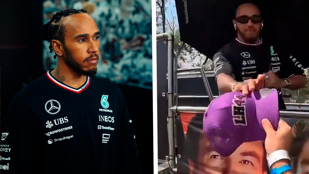Fórmula 1: Fan de Lewis Hamilton corre para conseguir la firma del piloto de Mercedes