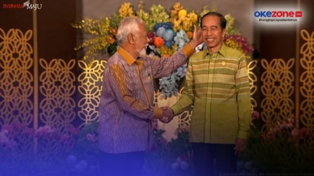 Momen Akrab PM Timor Leste Pegang dan Elus-elus Kepala Jokowi di Gala Dinner IAF