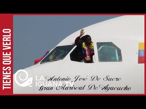 Espectacular: Aviones de la FANB escoltaron a los atletas paralímpicos al llegar la país