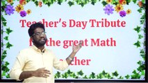 Teachers Day tribute srinivas ramanujan history