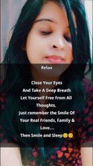 Close your eyes, take a deep breath, and let go of all your worries. ✨