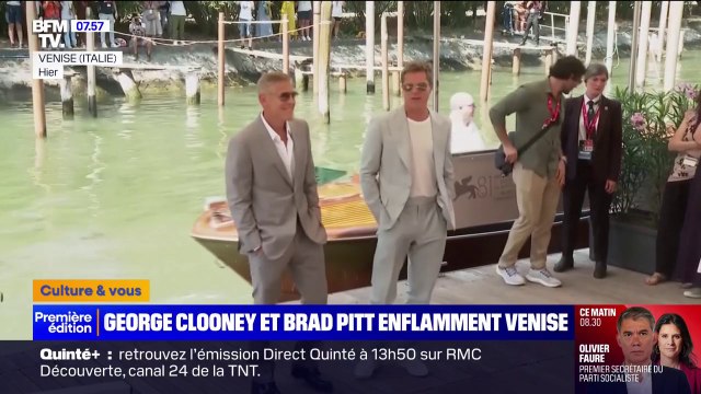 Brad Pitt et George Clooney font sensation à la Mostra de Venise