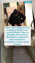 Banned shoplifter urinating on meat caused 'public alarm'