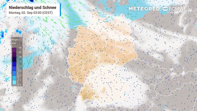 Im Westen von Deutschland kommt es heute und morgen zu starken Gewittern und Unwettern!