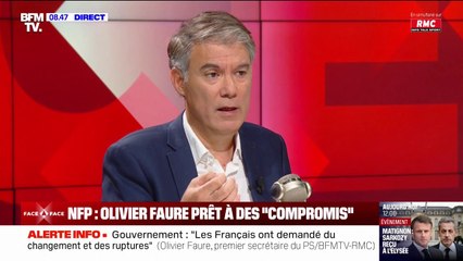 "Bien sûr": Olivier Faure se dit prêt à discuter avec les députés macronistes et LR