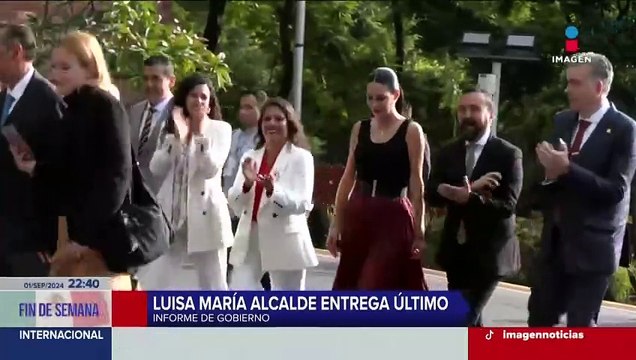 Luisa María Alcalde entrega el último y sexto informe de gobierno de López Obrador