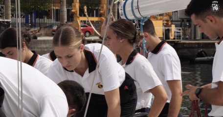 Leonor primeras prácticas en barco