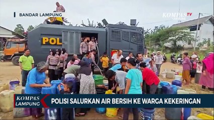 Polisi Salurkan Air Bersih ke Warga Terdampak Kekeringan