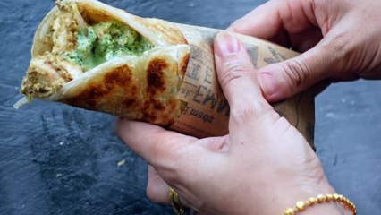 Afghani Chicken Paratha Roll