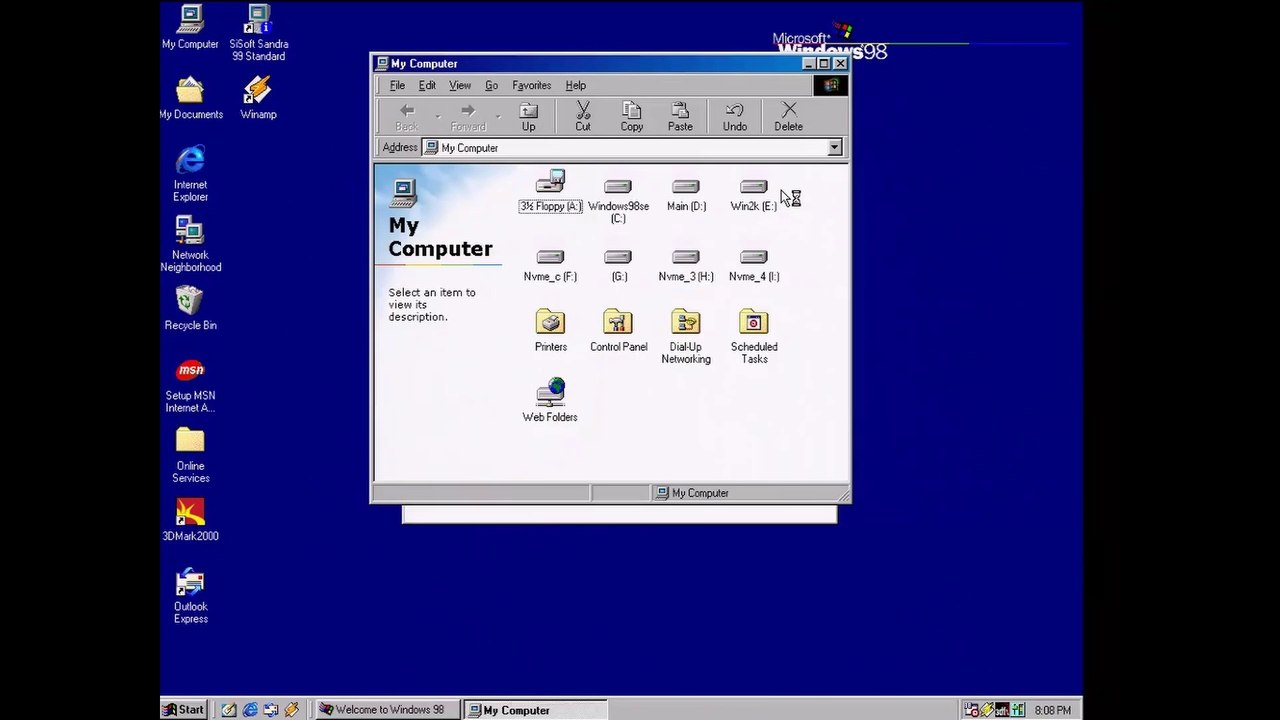 Running Windows 98 on a Ryzen 3900X CPU (bare metal) feat. a PCI 3dfx Voodoo 3 & Unreal