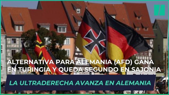 La ultraderecha avanza en Alemania: Alternativa para Alemania (AfD) gana en Turingia y queda segundo en Sajonia