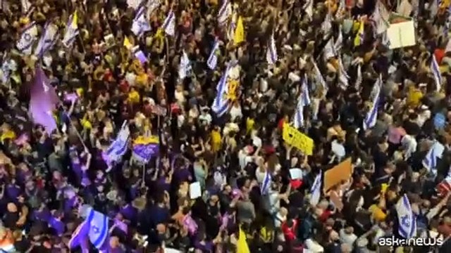 L'enorme manifestazione in Israele contro il governo di Netanyahu