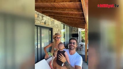 Ünlü çiftten bebekleriyle ilk paylaşım! İşte Ahmet Kural'ın minik oğlu