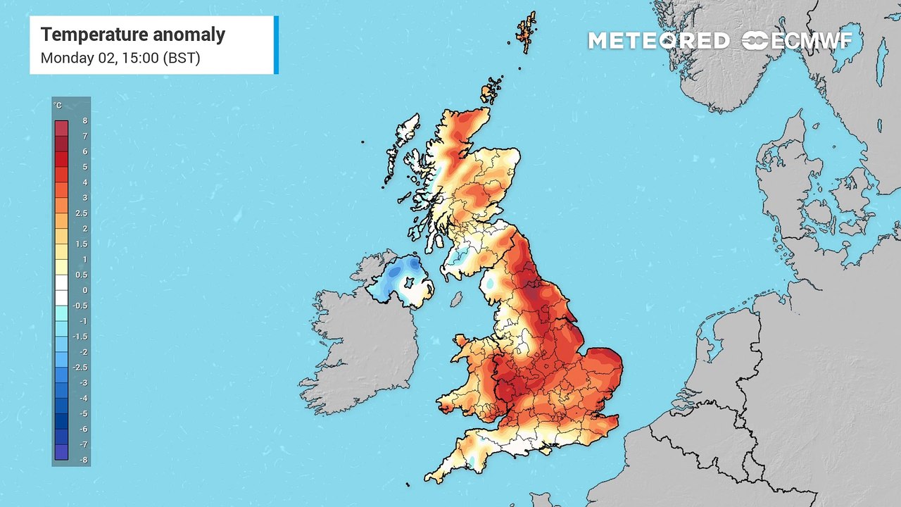 UK Weather: Warm and humid on Monday but temperatures will start to ...