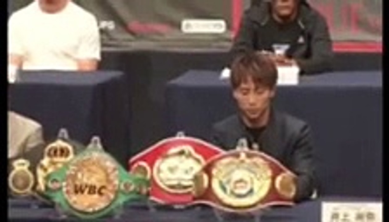 井上尚弥 VS テレンス・ジョン・ドヘニー 記者会見 動画 Dailymotion