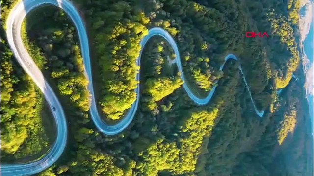 Bu yola giren hiç bitmesin istiyor: Hayran bırakan manzara