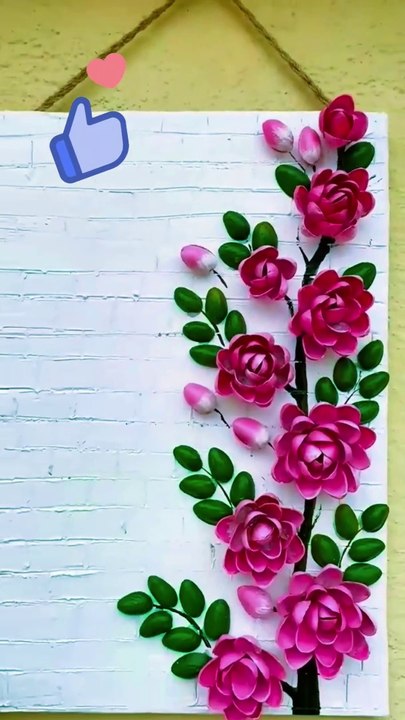 Pistachio shells wall hanging craft